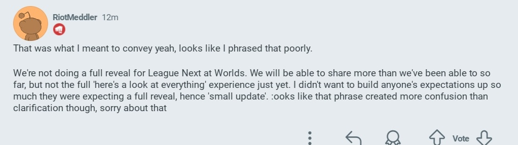 世界赛上 会揭秘明年大型更新的更多信息