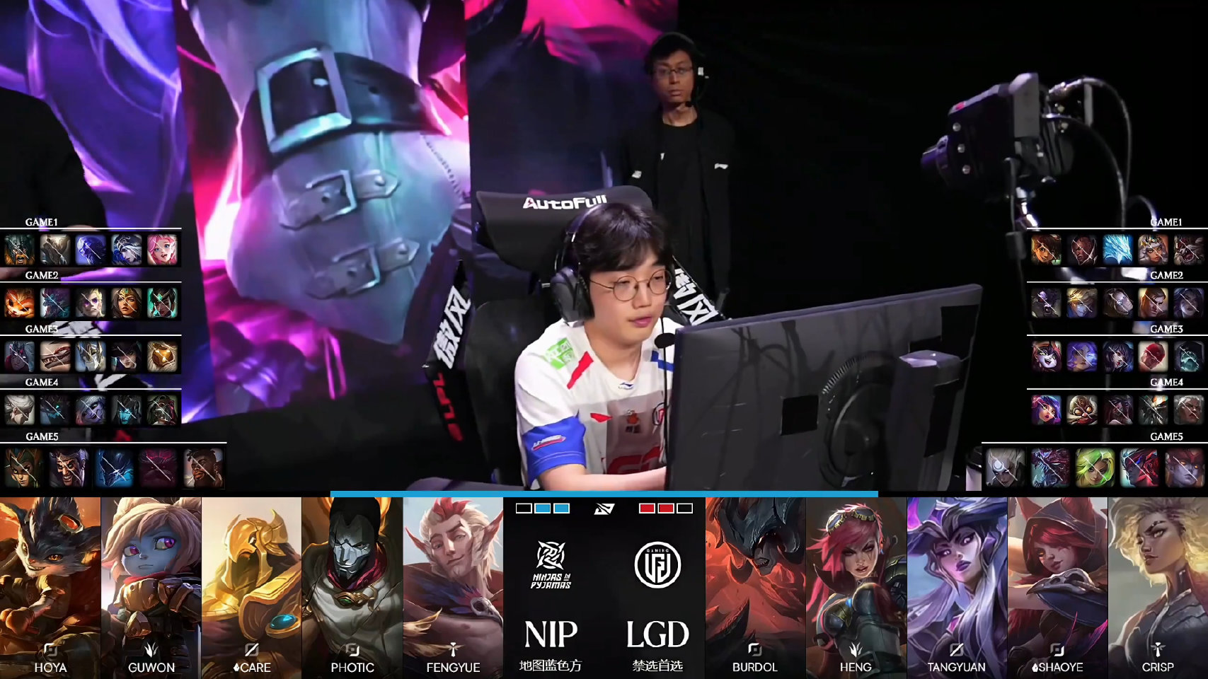 LPL季后赛D6：LGD 3:2战胜NIP