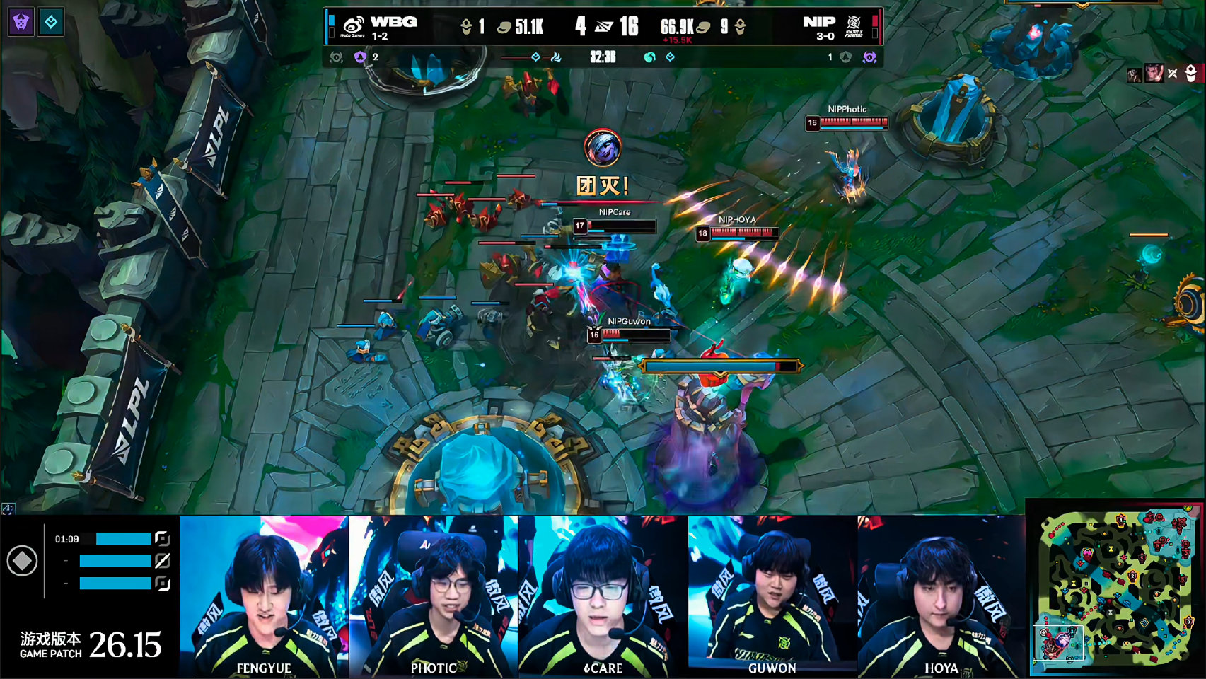 NIP 2-1 WBG，WBG决胜局未给赵信选ADC，Moham发挥不佳