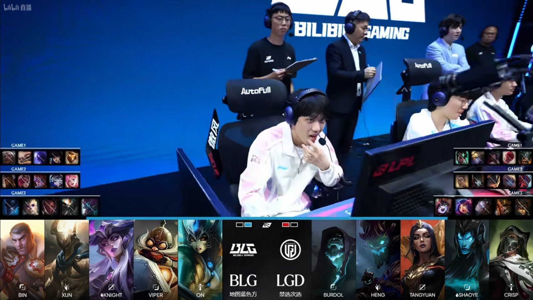 BLG vs LGD 第三局BP情况