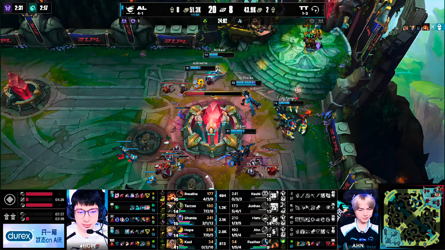 AL 2-0 TT 比赛速报