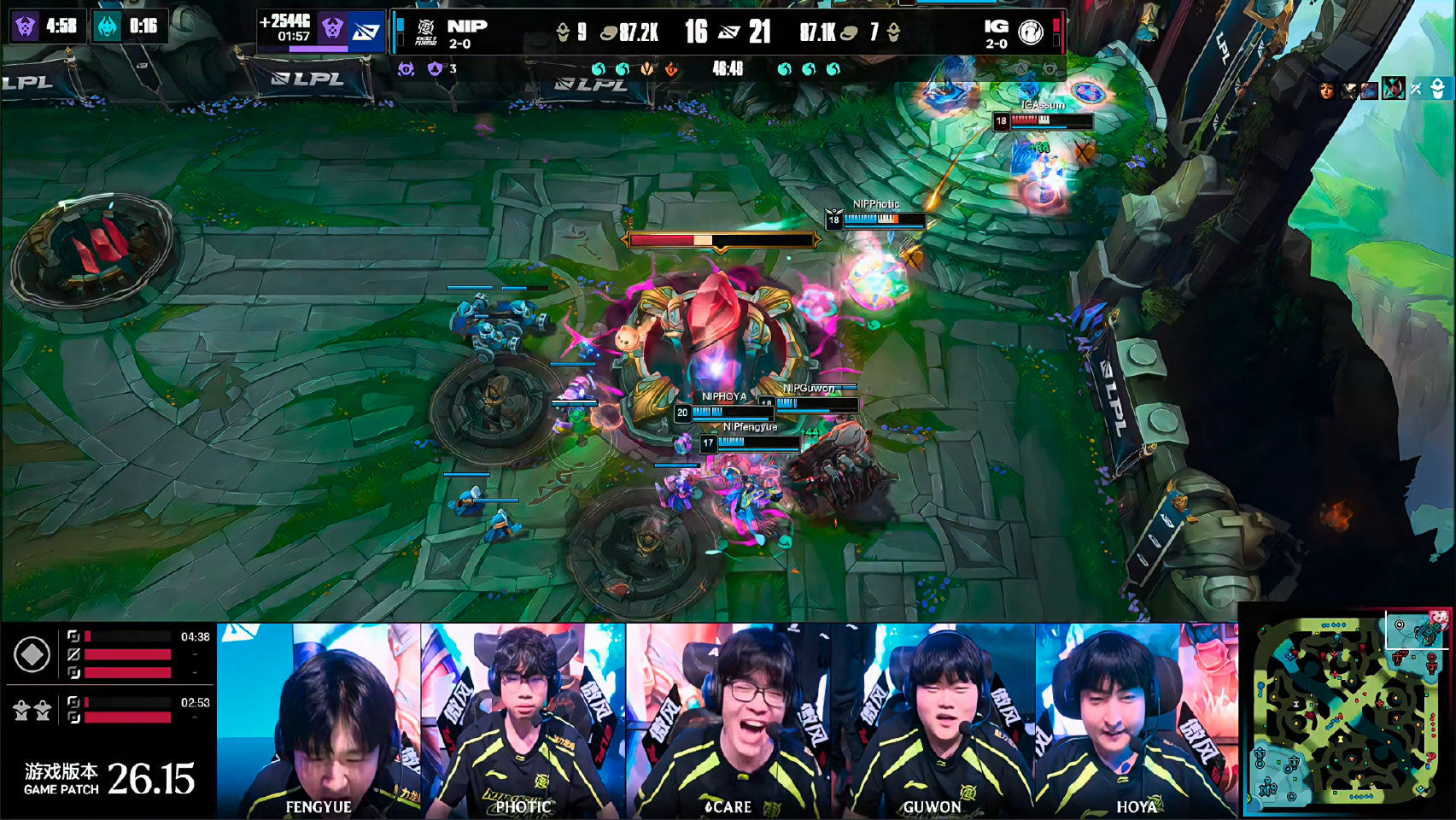 NIP 2-1 IG 拿下涅槃大王,翻盘IG