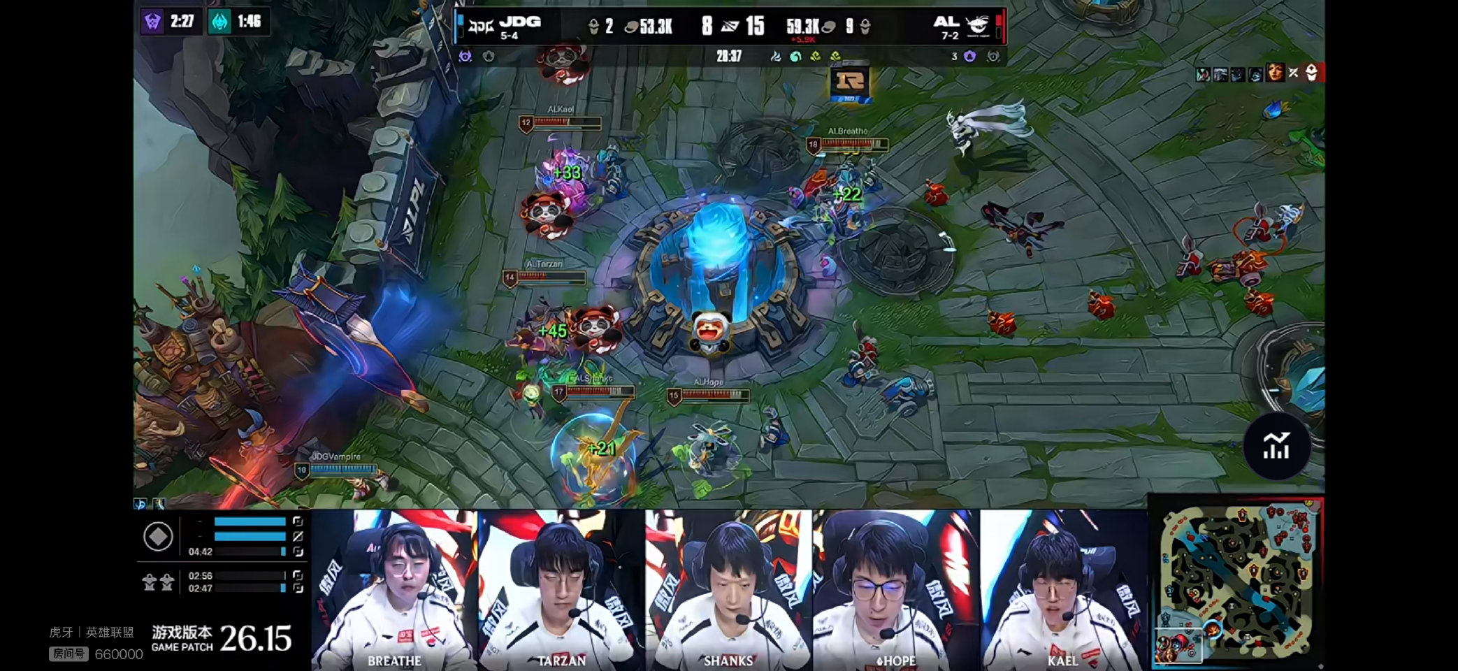 AL 2-1 JDG,终结JDG四连胜并晋级季后赛