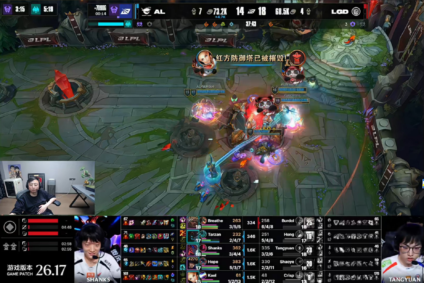 AL 2-1 LGD 赛后点评