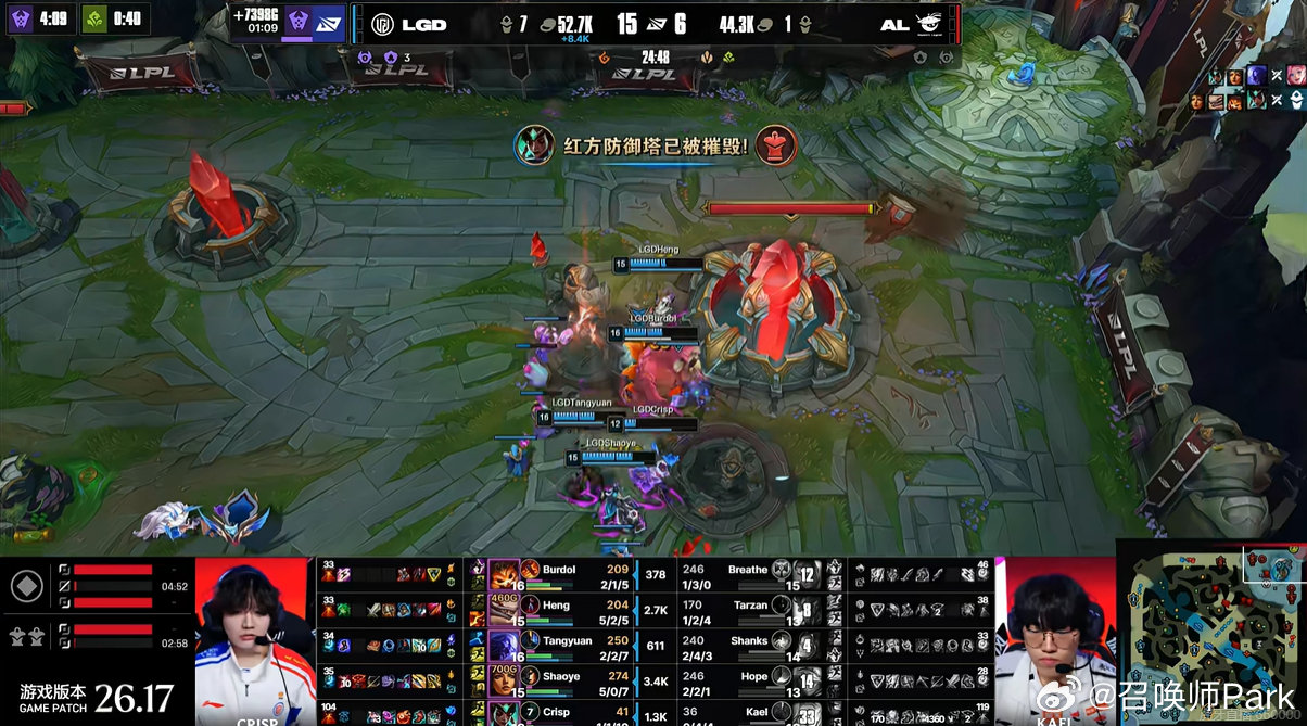 LGD速通AL,Burdol纳尔单杀呼吸哥杰斯