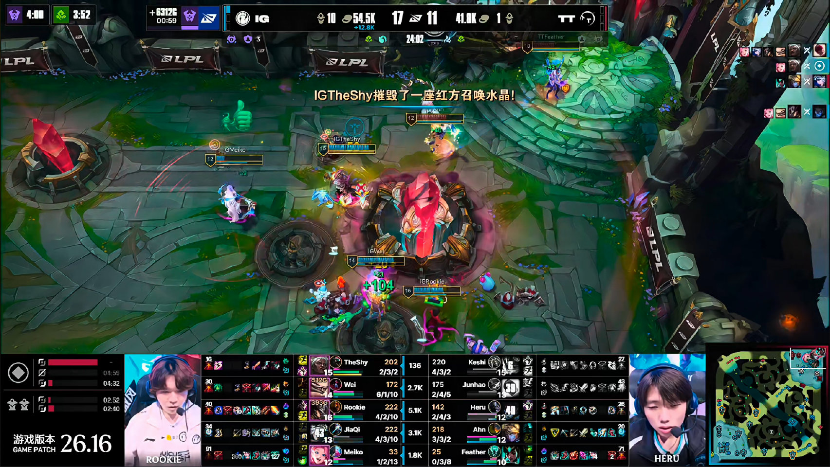 IG 2-0 TT，TheShy发挥出色