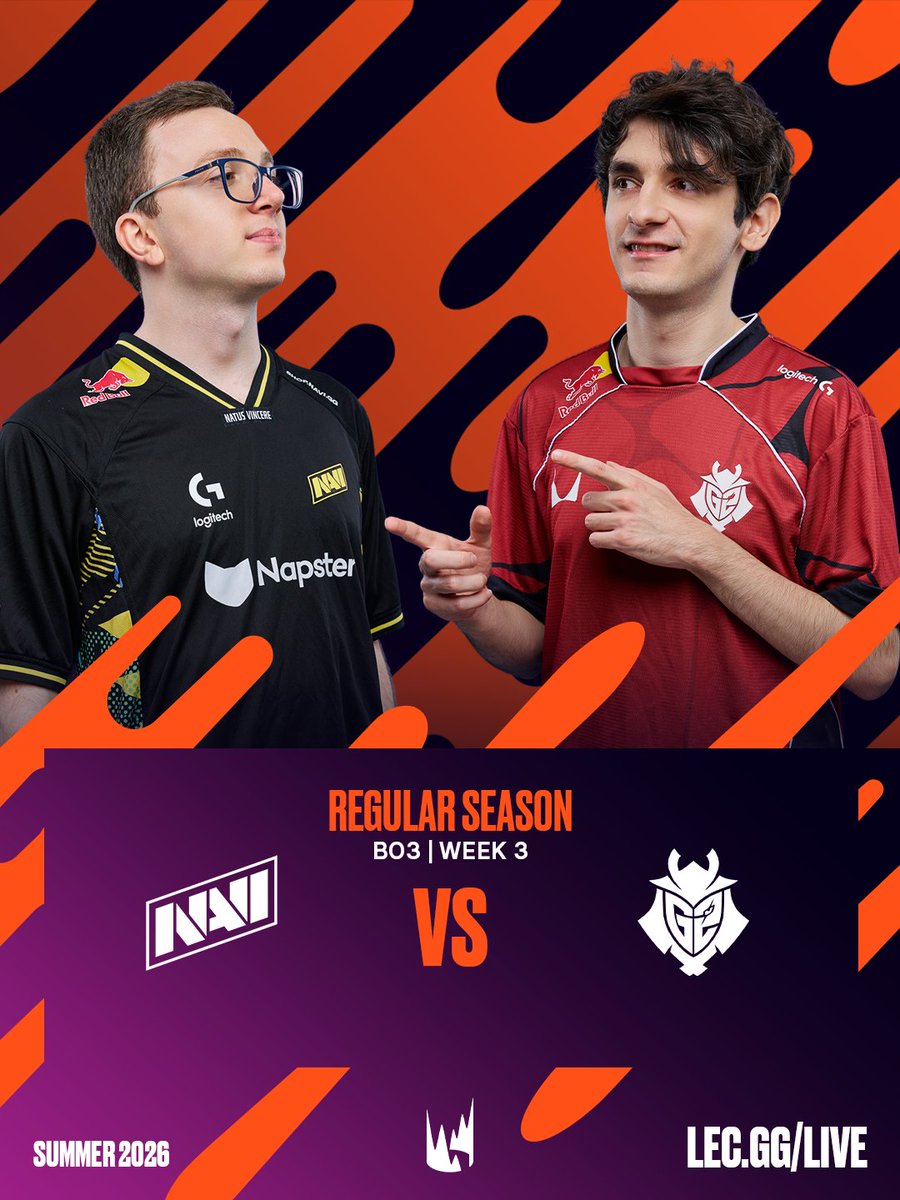LEC 今日收官:NAVI 对阵 G2 现在开始