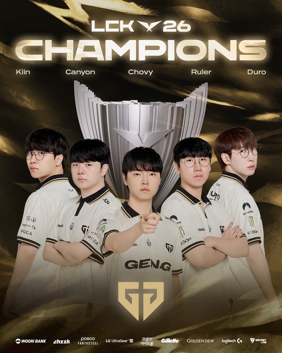 Gen.G Esports 夺得2026 LCK冠军
