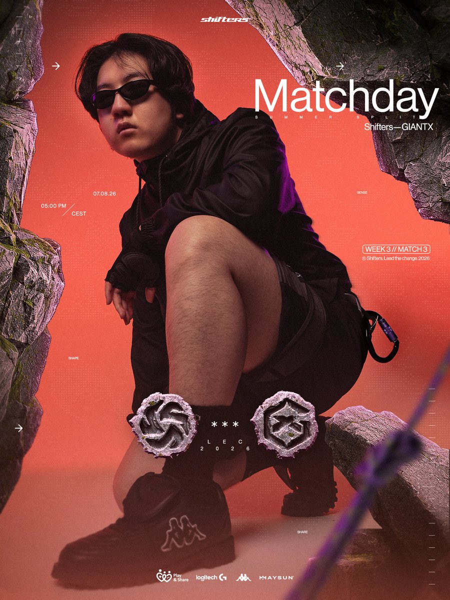 LEC 转发 ShiftersGG 对阵 GIANTXLeague 的比赛预告