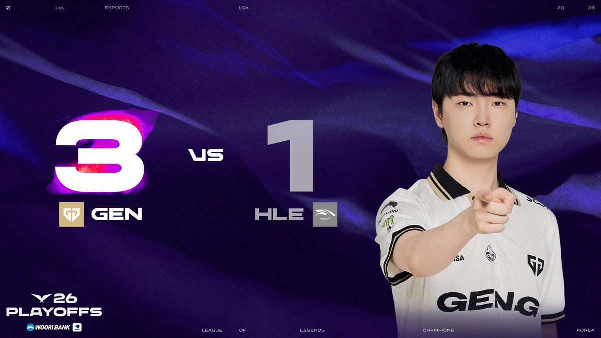LCK 决赛锁定：GenG 获胜直接晋级决赛