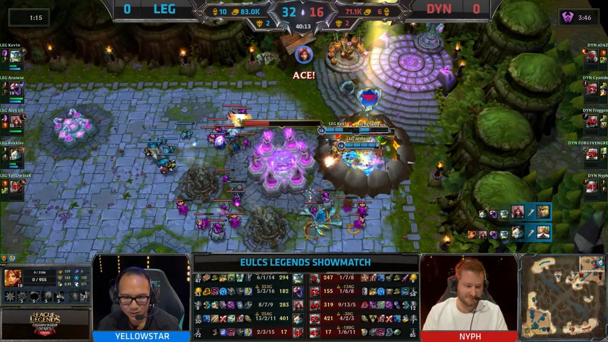 Team Legacy 1-0领先