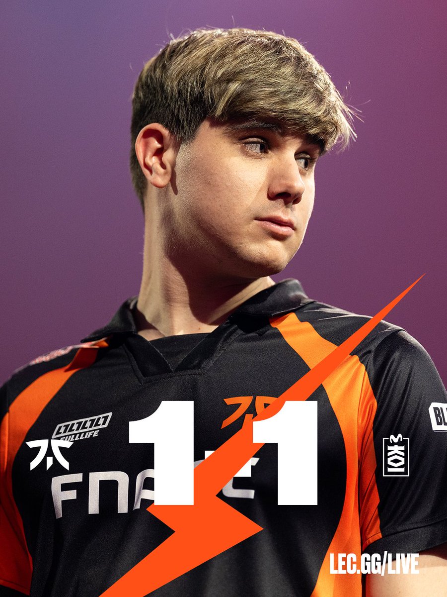 FNATIC 扳回一局,比赛进入第三局