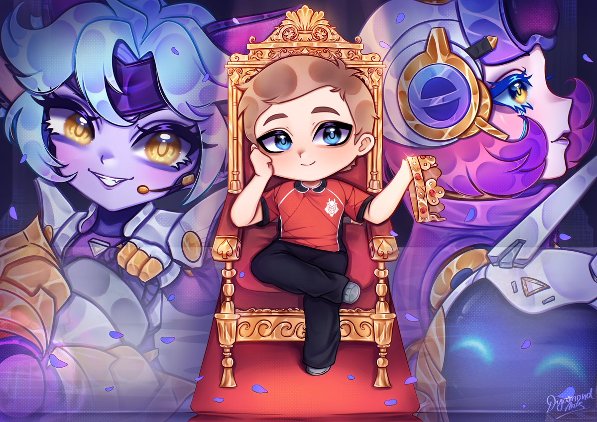 LoL Esports 转发粉丝为 Caps 绘制的名人堂皮肤同人图